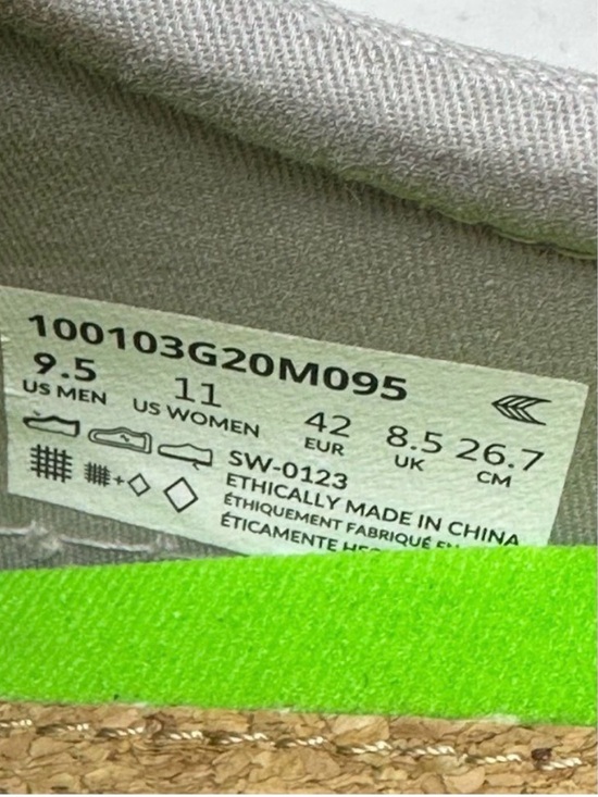 Cariuma OCA Low Light Grey Canvas Unisex Sneaker Women’s Size 11 Men’s Size 9.5 - Picture 13 of 14